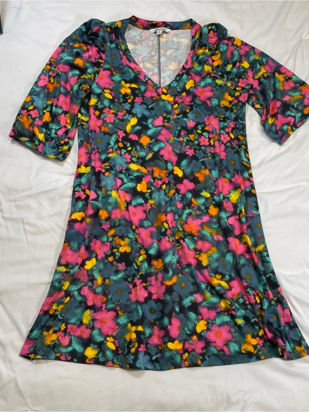 🌸 Pioneer Woman Vibrant Floral Dress 🌸 - Picture 4 of 9